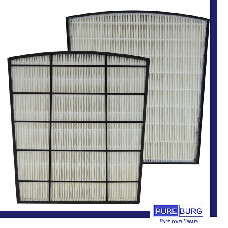 PUREBURG Replacement Filter Set Compatible with Hunter HP800 Air Purifier,H13 True HEPA + 4 x Activated Carbon Pre-Filter Air Clean Dust VOCs Odor - Image 4